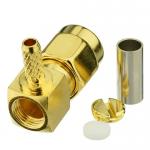 SMA Cable Connector Right Angle (Plug, Male,50Ω) RG-174, RG-188, RG-316,LMR-100